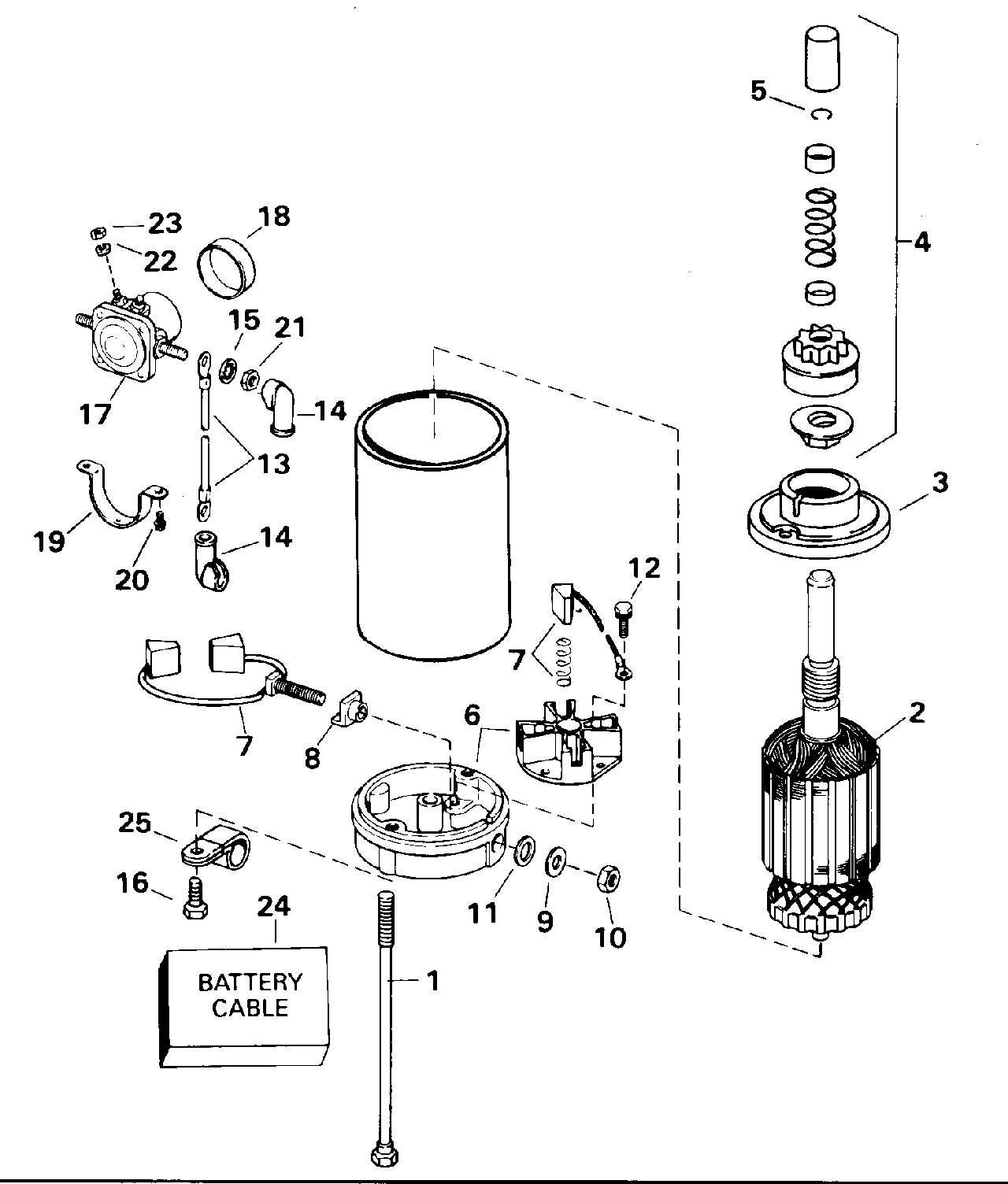 evinrude starter solenoid wiring diagram