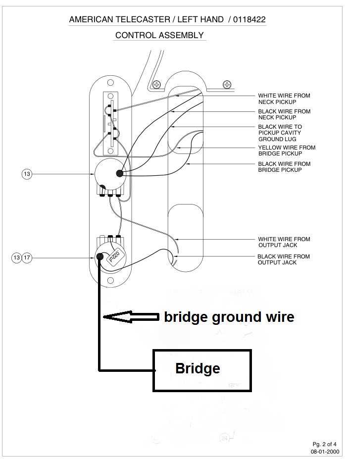 fender tele wiring diagram