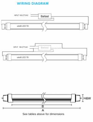 fluorescent light wiring diagram for ballast