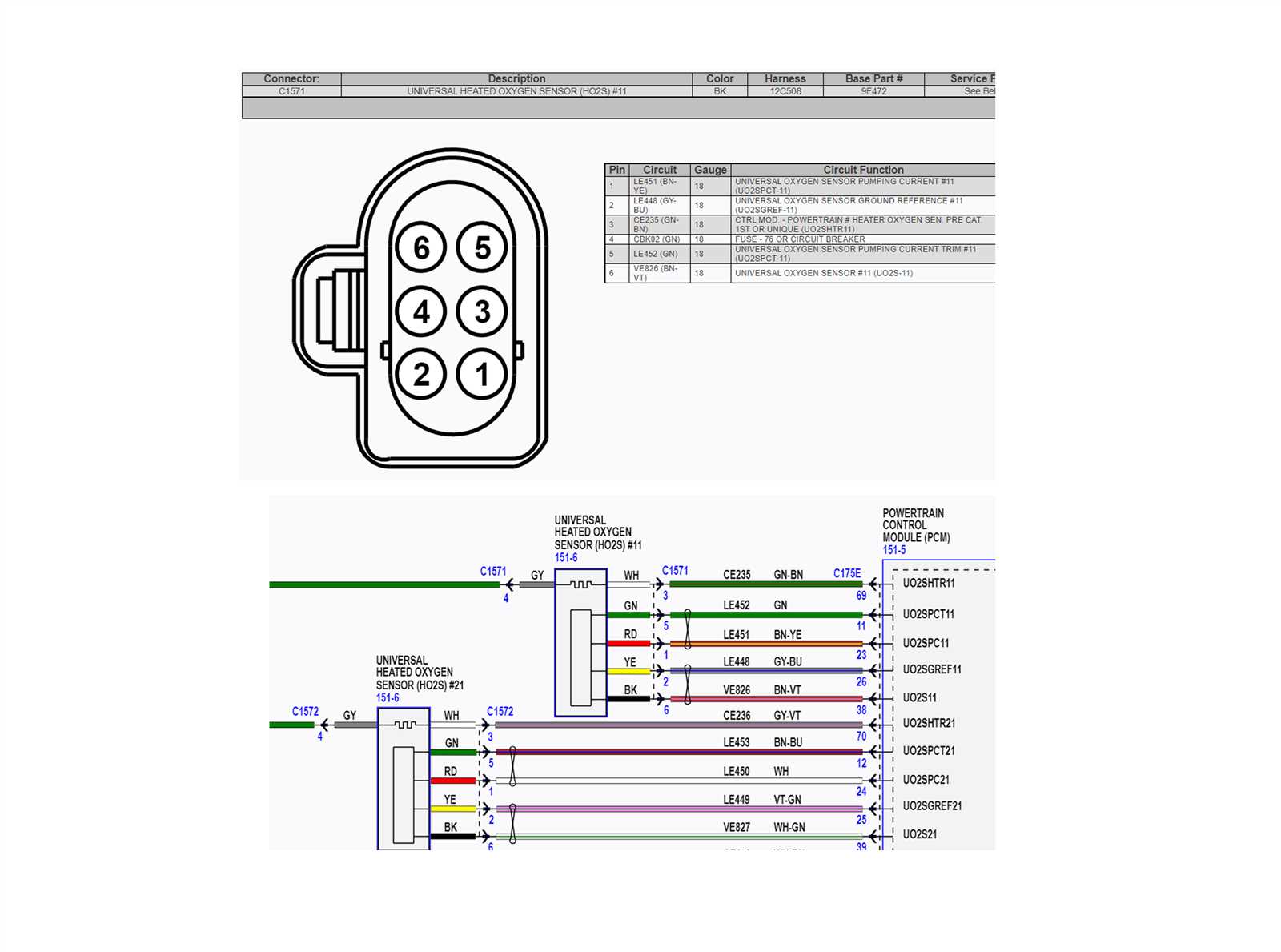 ford 4 wire o2 sensor wiring diagram