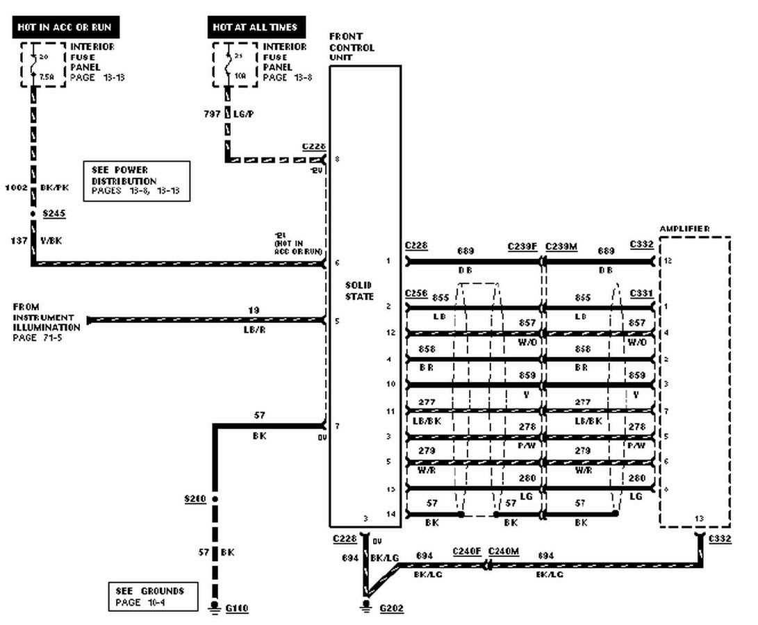 ford ranger stereo wiring diagram