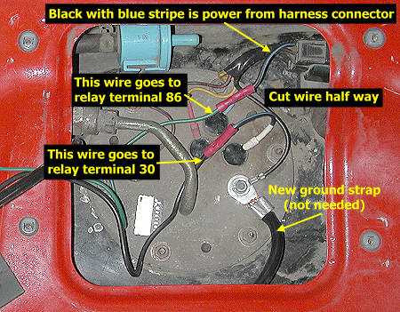 fuel pump wiring harness diagram