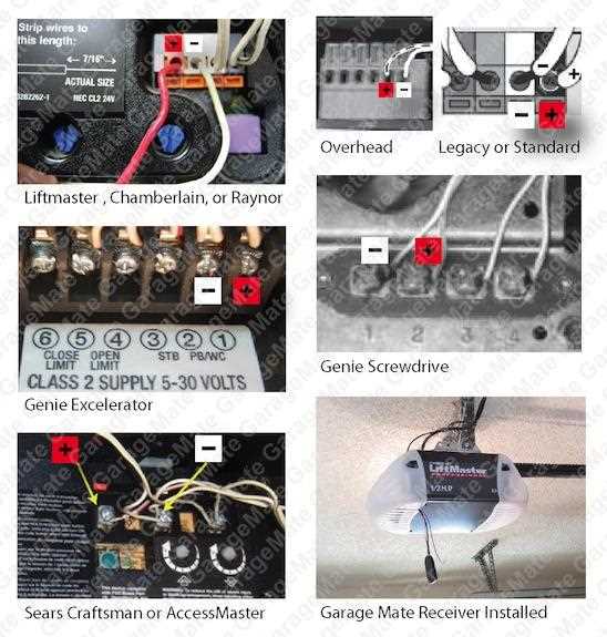 garage door sensor wiring diagram