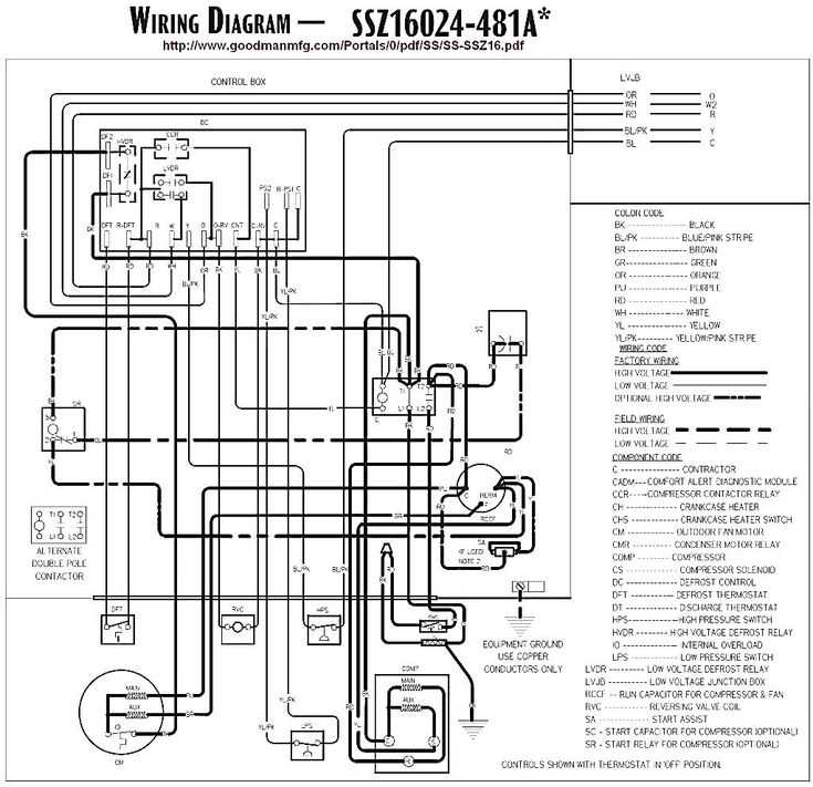 goodman contactor wiring diagram