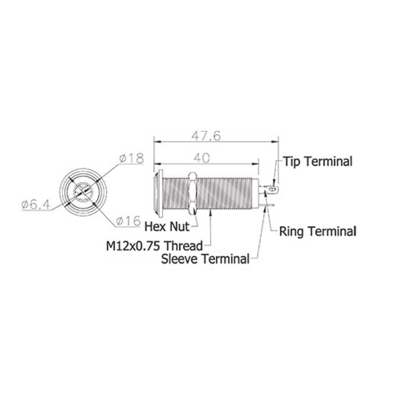 guitar barrel jack wiring diagram