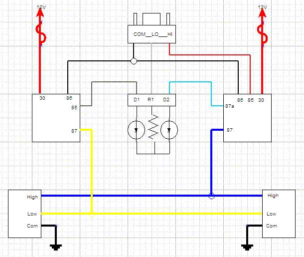 h4 headlamp wiring diagram