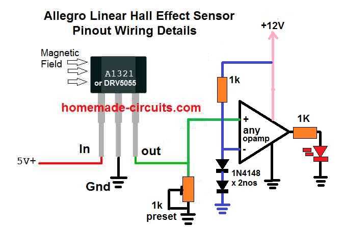 hall effect sensor wiring diagram