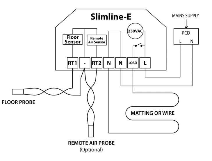 heated floor wiring diagram