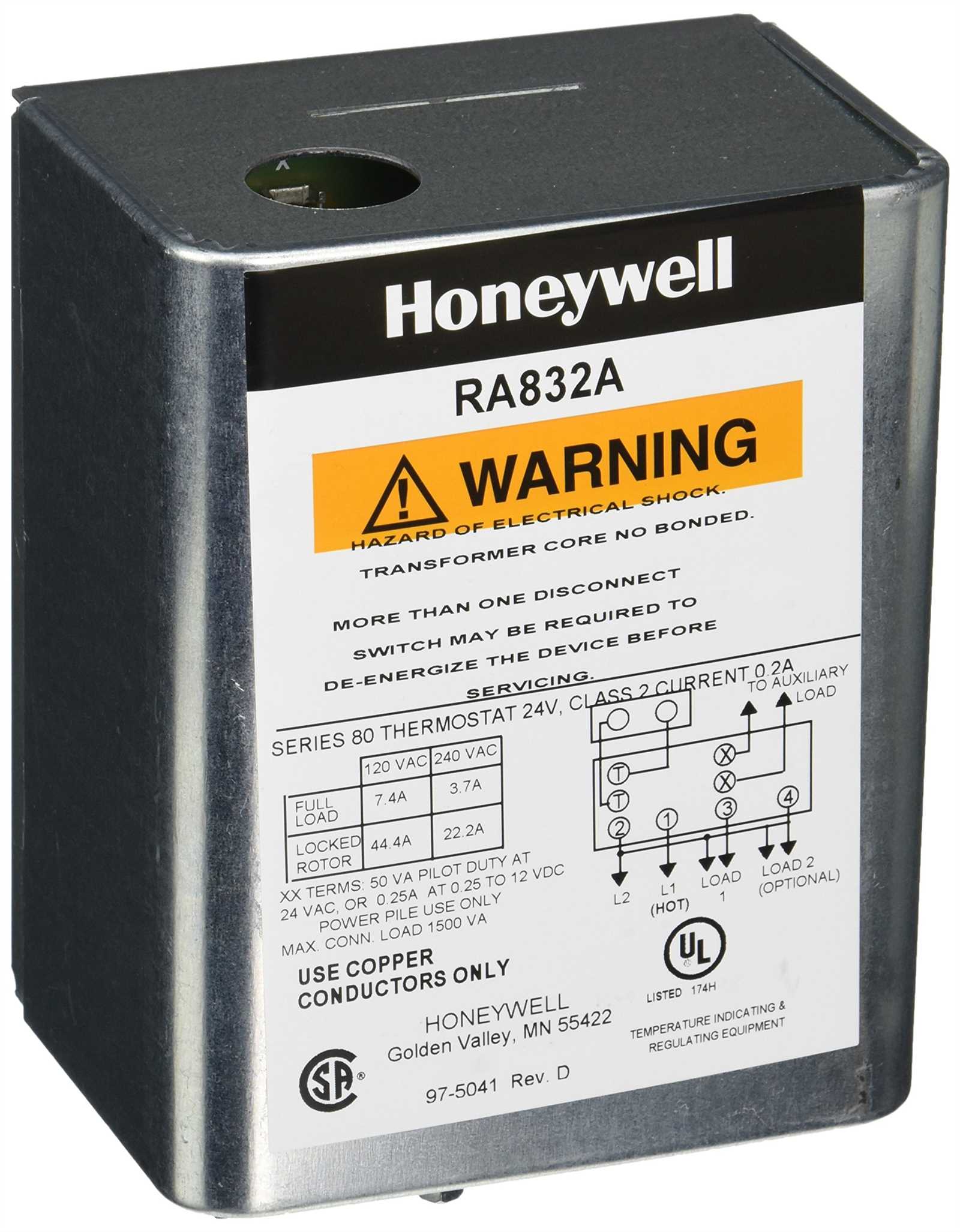 honeywell ra832a wiring diagram