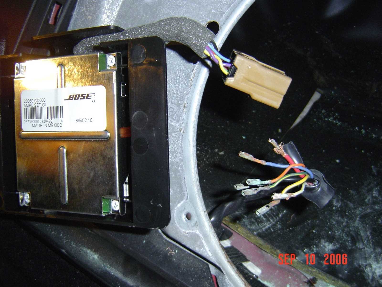 infiniti bose amp wiring diagram