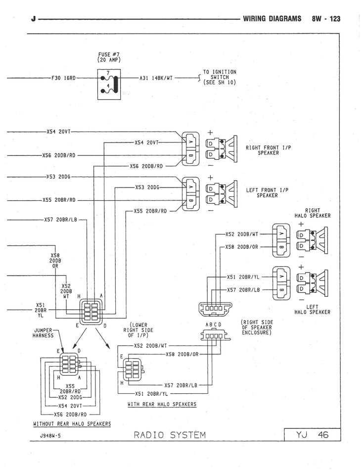 jeep tj radio wiring diagram