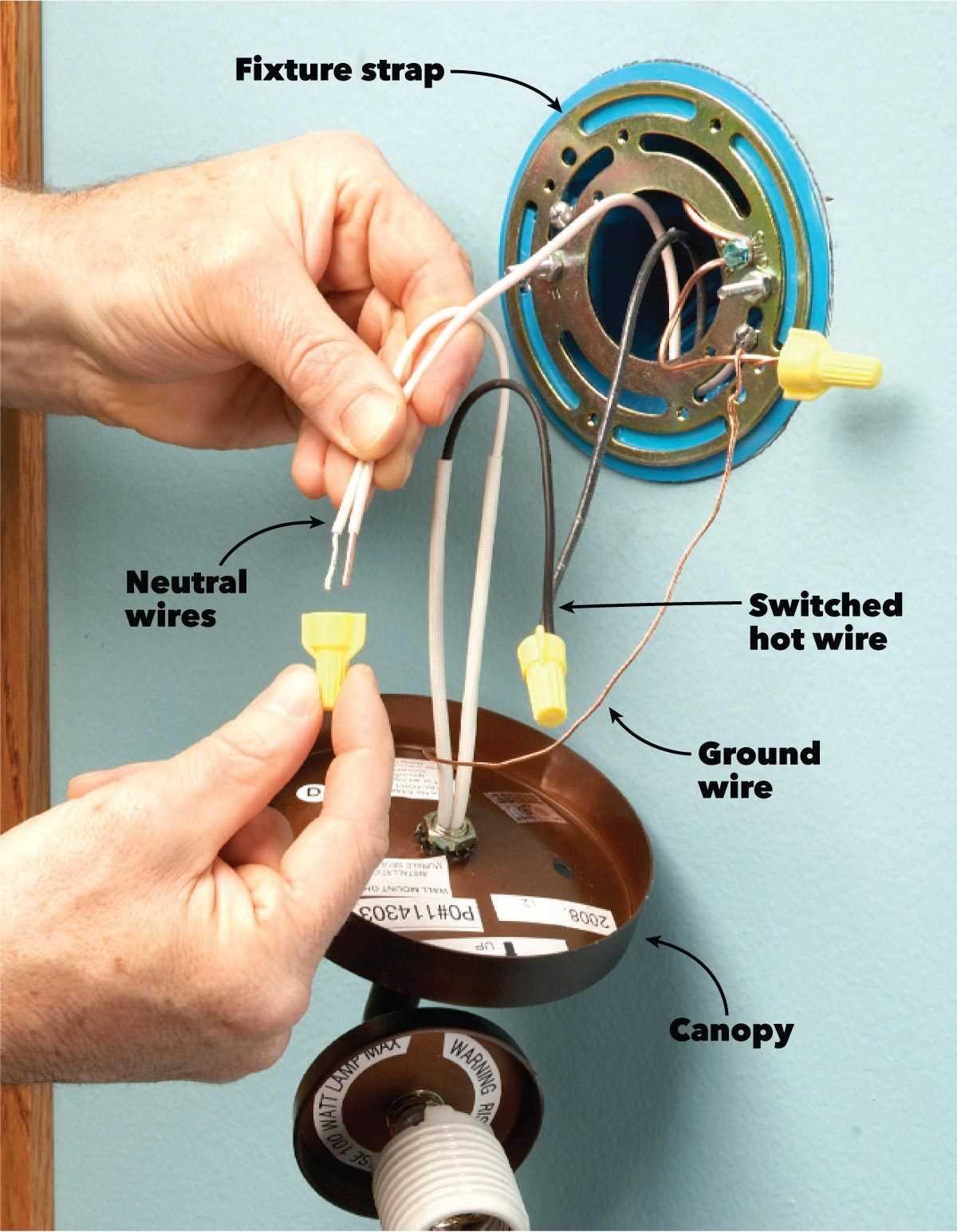 led light fixture wiring diagram