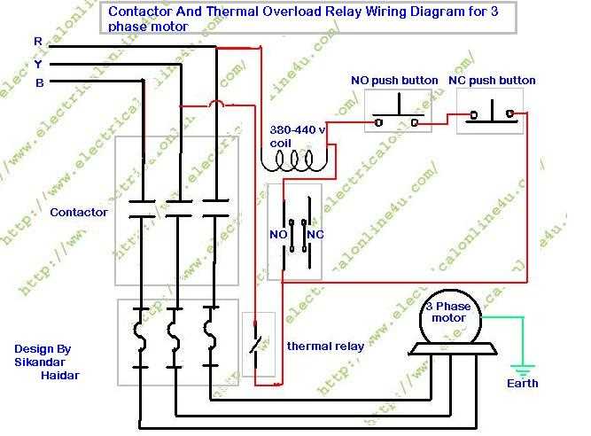 motor starter wiring diagram