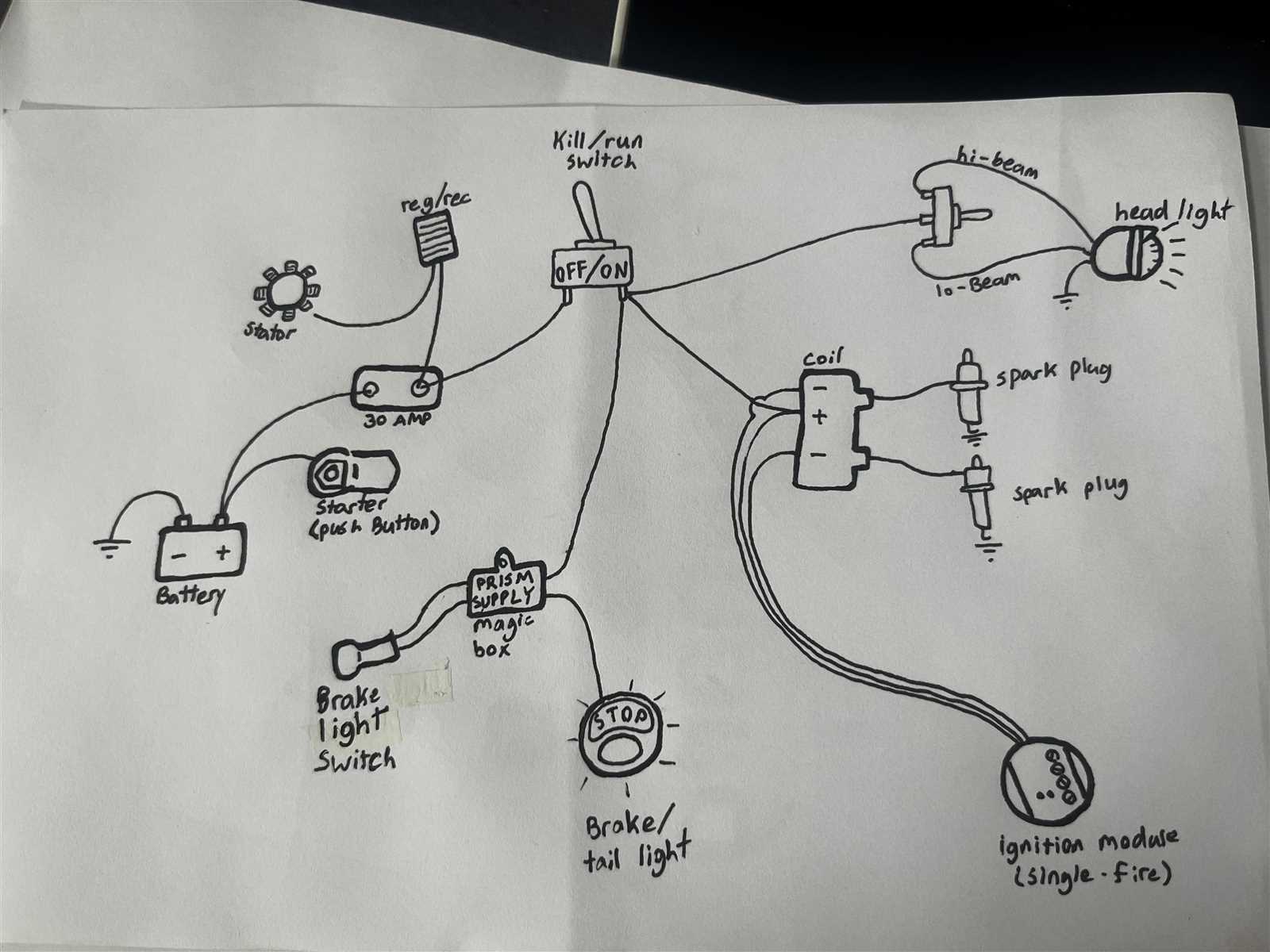 motorbike wiring diagram