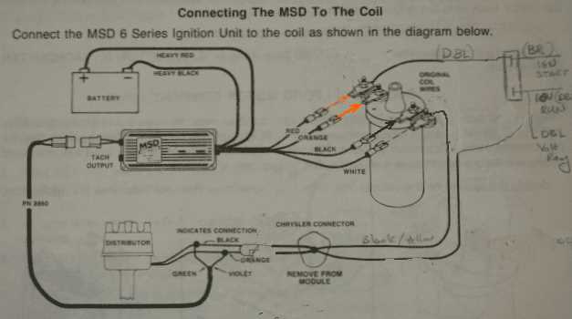 msd 6al wiring diagram with msd distributor