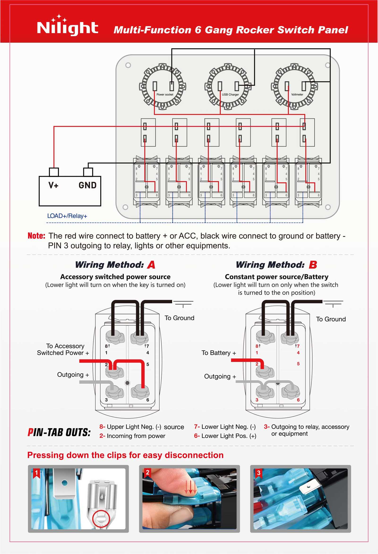 nilight switch wiring diagram