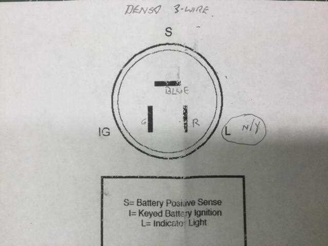 nippon denso alternator wiring diagram