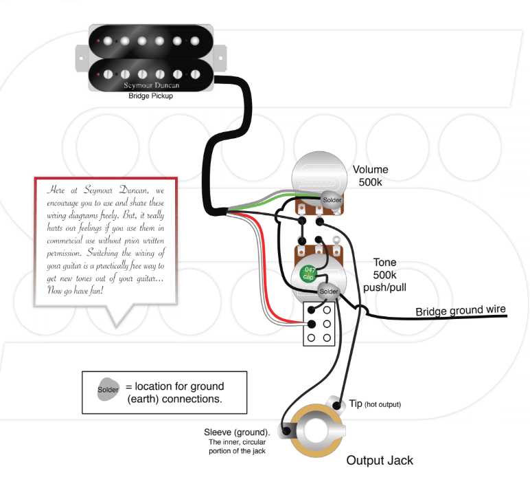 one pickup wiring diagram