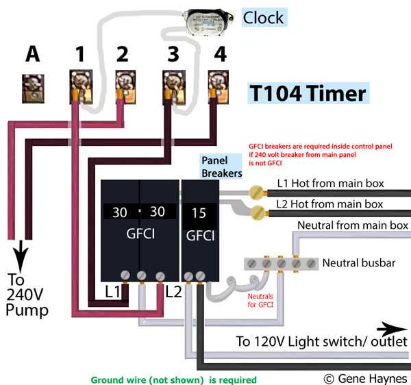 pool timer wiring diagram