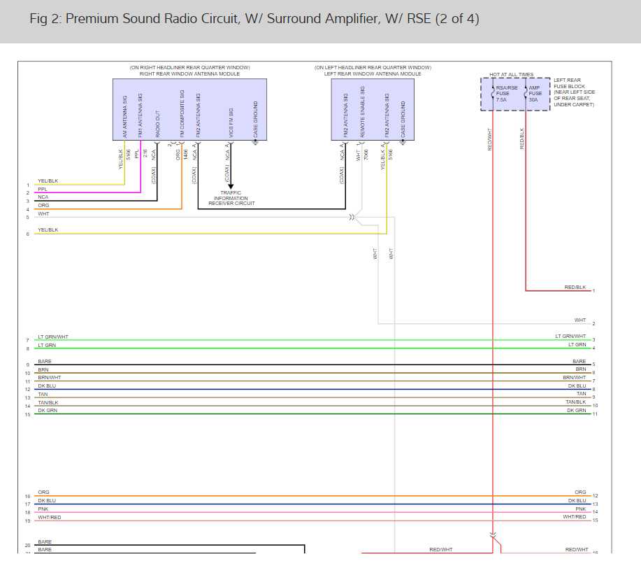 radio wiring cadillac bose amp wiring diagram