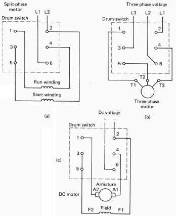 reverse single phase motor wiring diagram