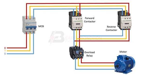 reversing contactor wiring diagram