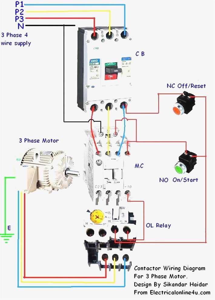 reversing contactor wiring diagram