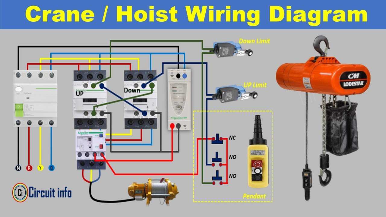 single phase hoist pendant wiring diagram