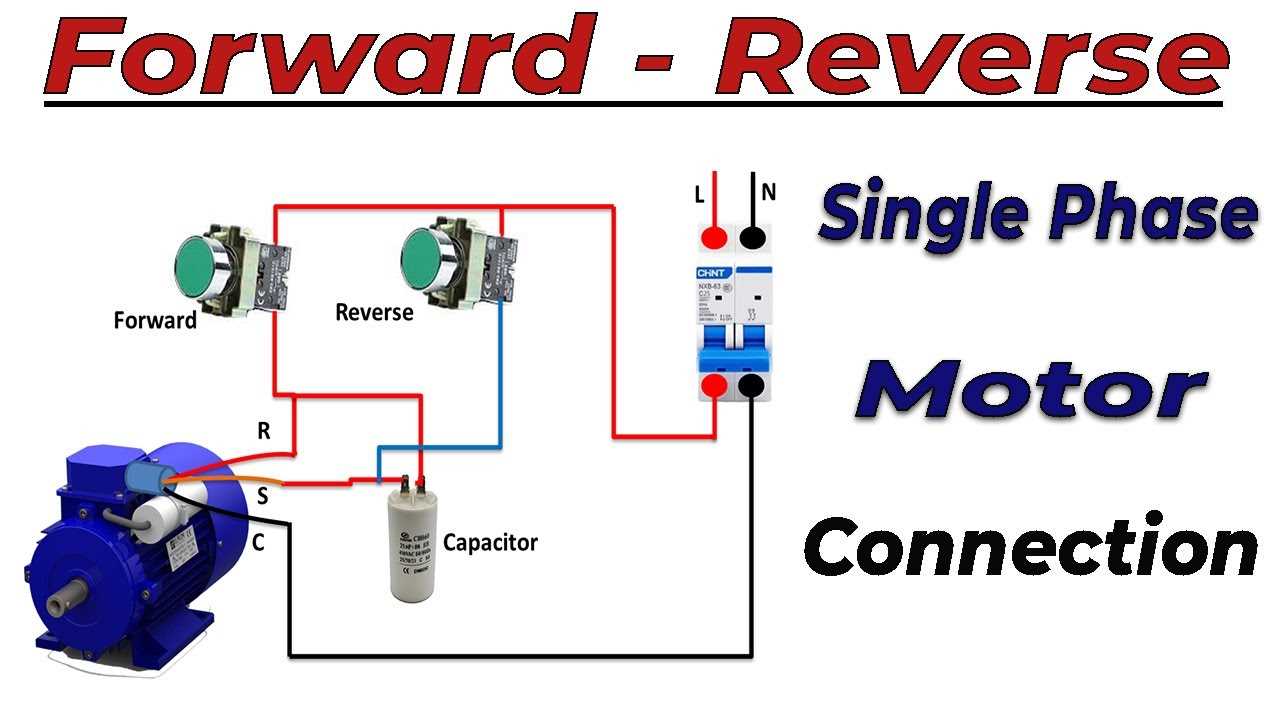 single phase reversible motor wiring diagram