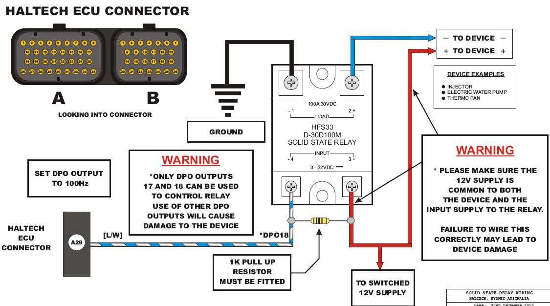 solid state relay wiring diagram