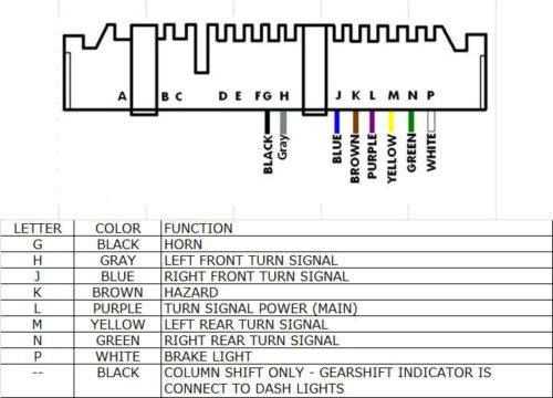 steering column wiring diagram