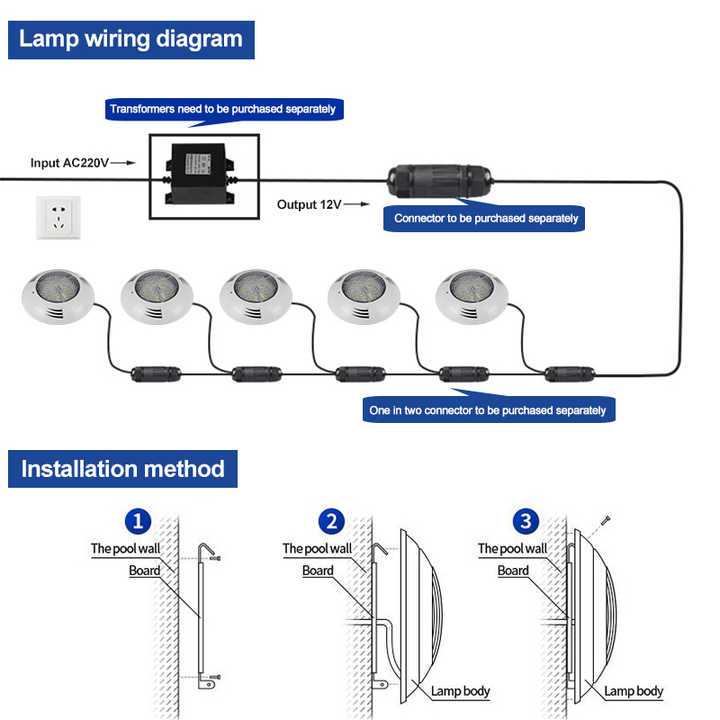 swimming pool light wiring diagram