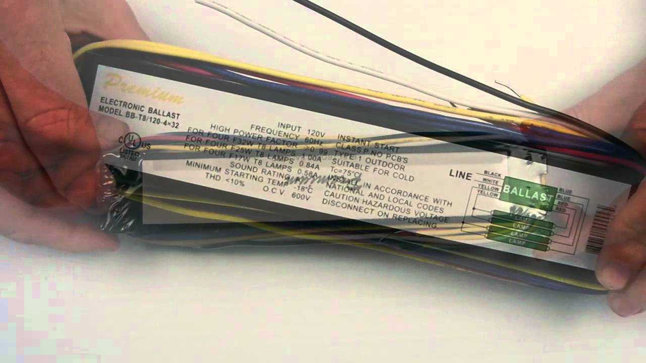 t8 4 lamp ballast wiring diagram