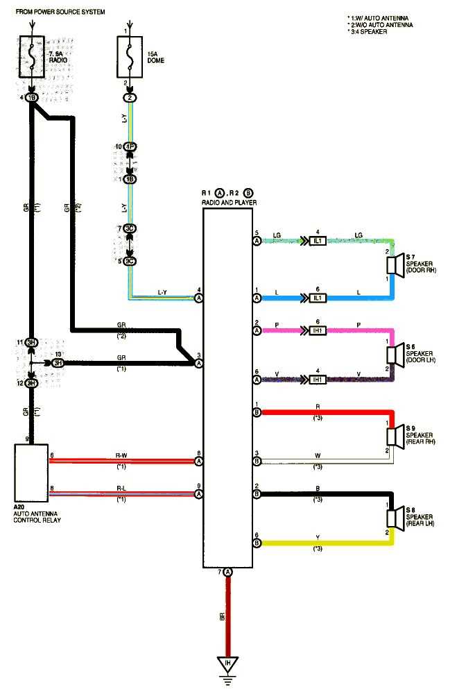 toyota camry stereo wiring diagram