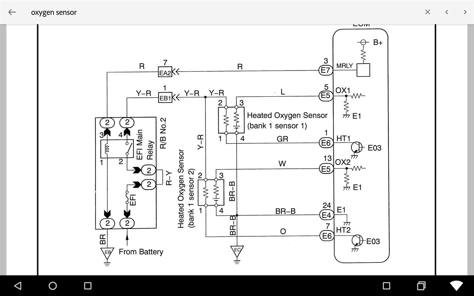 toyota o2 sensor wiring diagram