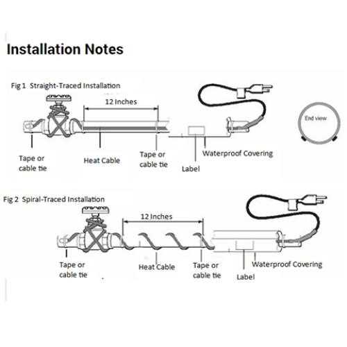 trace heating wiring diagram