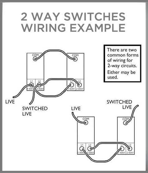 two pole switch wiring diagram