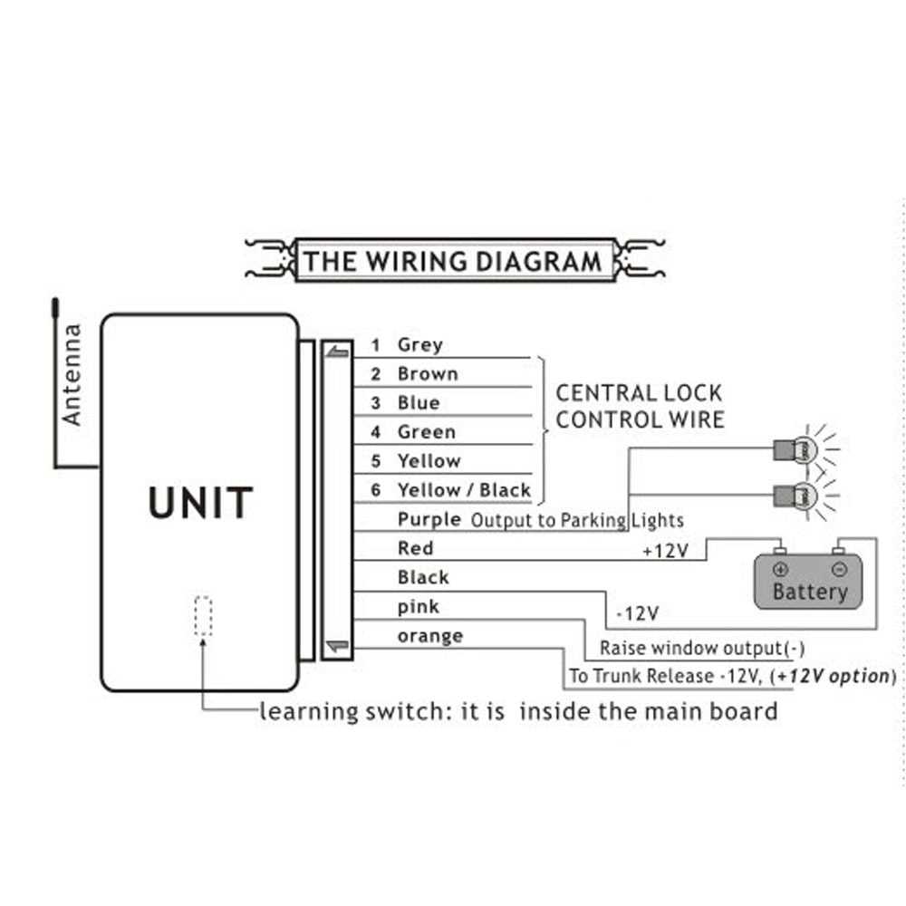 universal car alarm wiring diagram