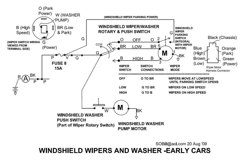 universal wiper switch wiring diagram