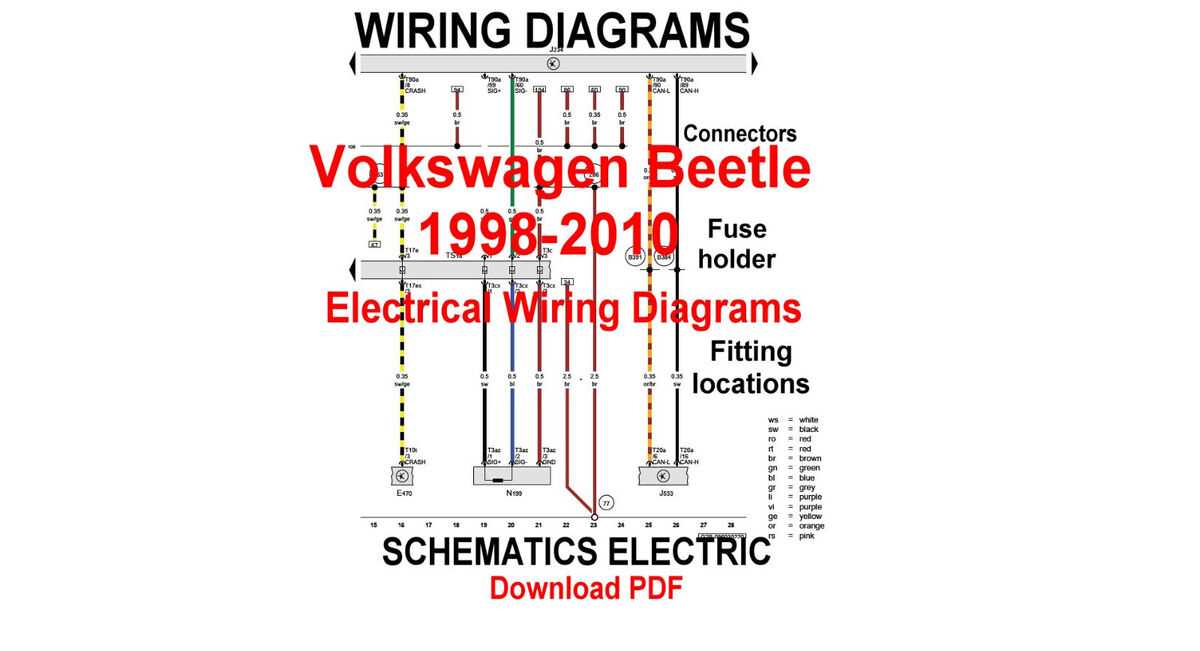 volkswagen beetle wiring diagram