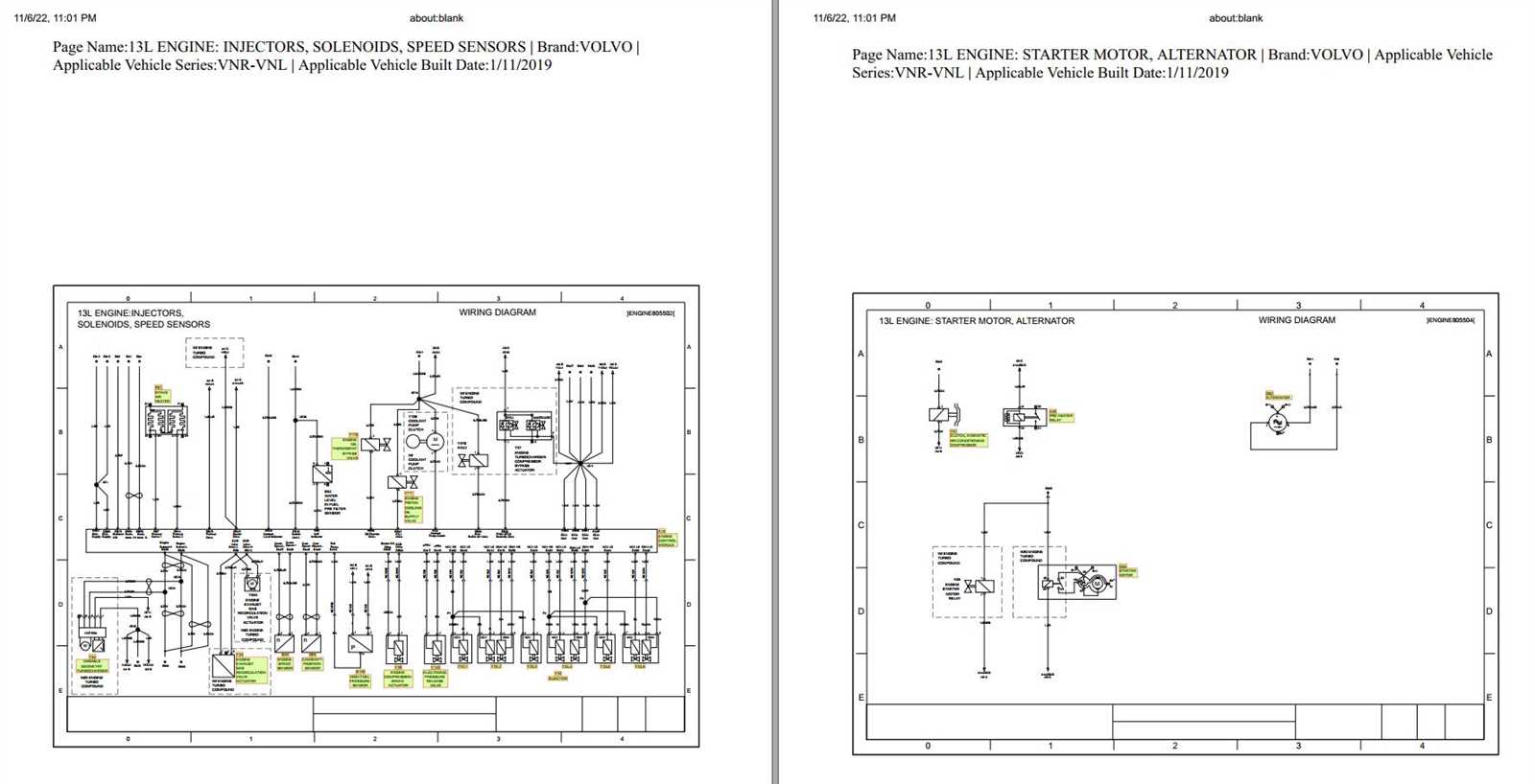 volvo vnl wiring diagrams