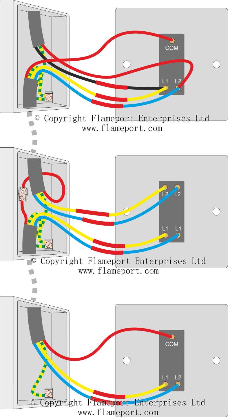 wiring diagram for 3 way switches