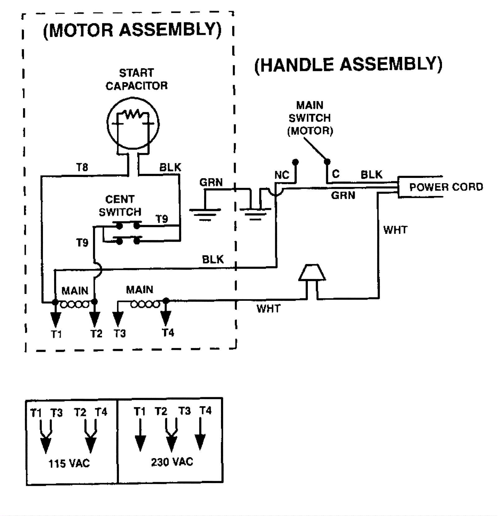 wiring diagram for a capacitor