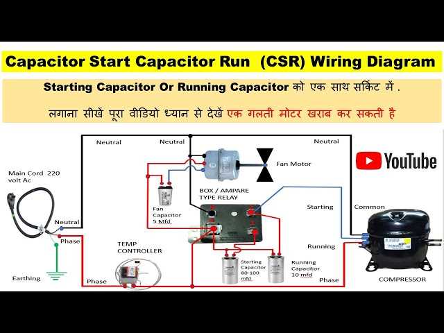 wiring diagram for a capacitor