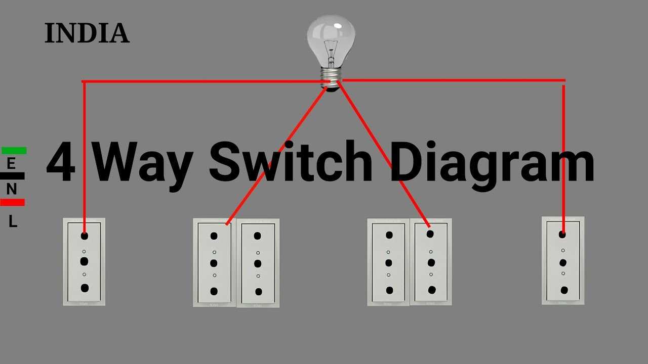 wiring diagram for a four way switch