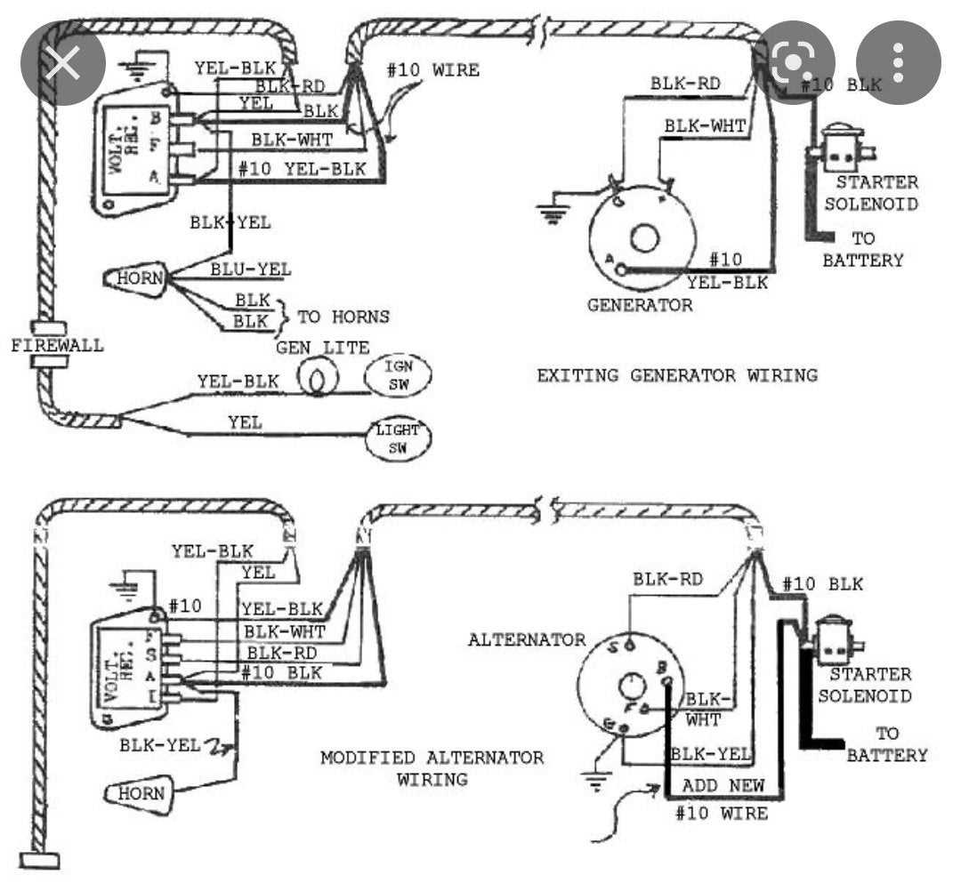 wiring diagram for an alternator