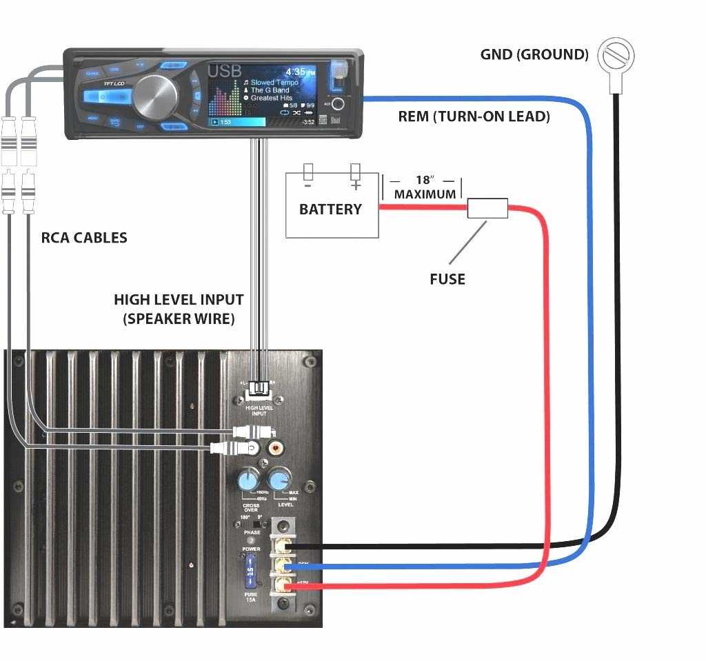 wiring diagram for car amplifier