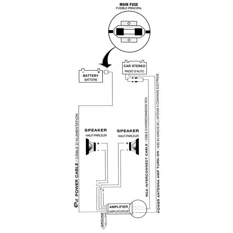 wiring diagram for car amplifier