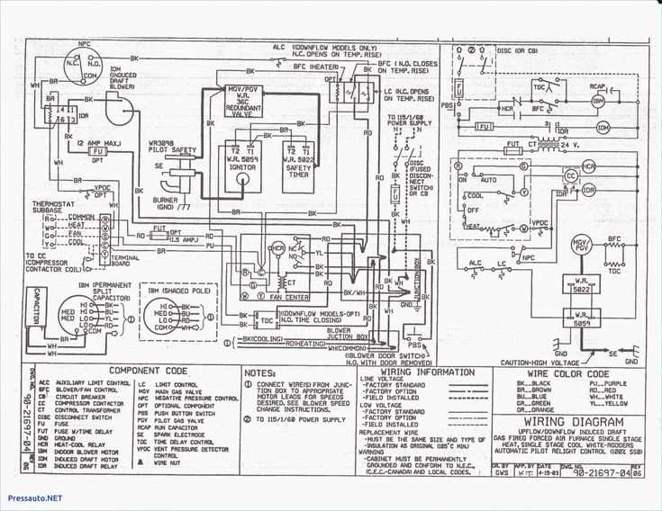 wiring diagram for mobile home furnace