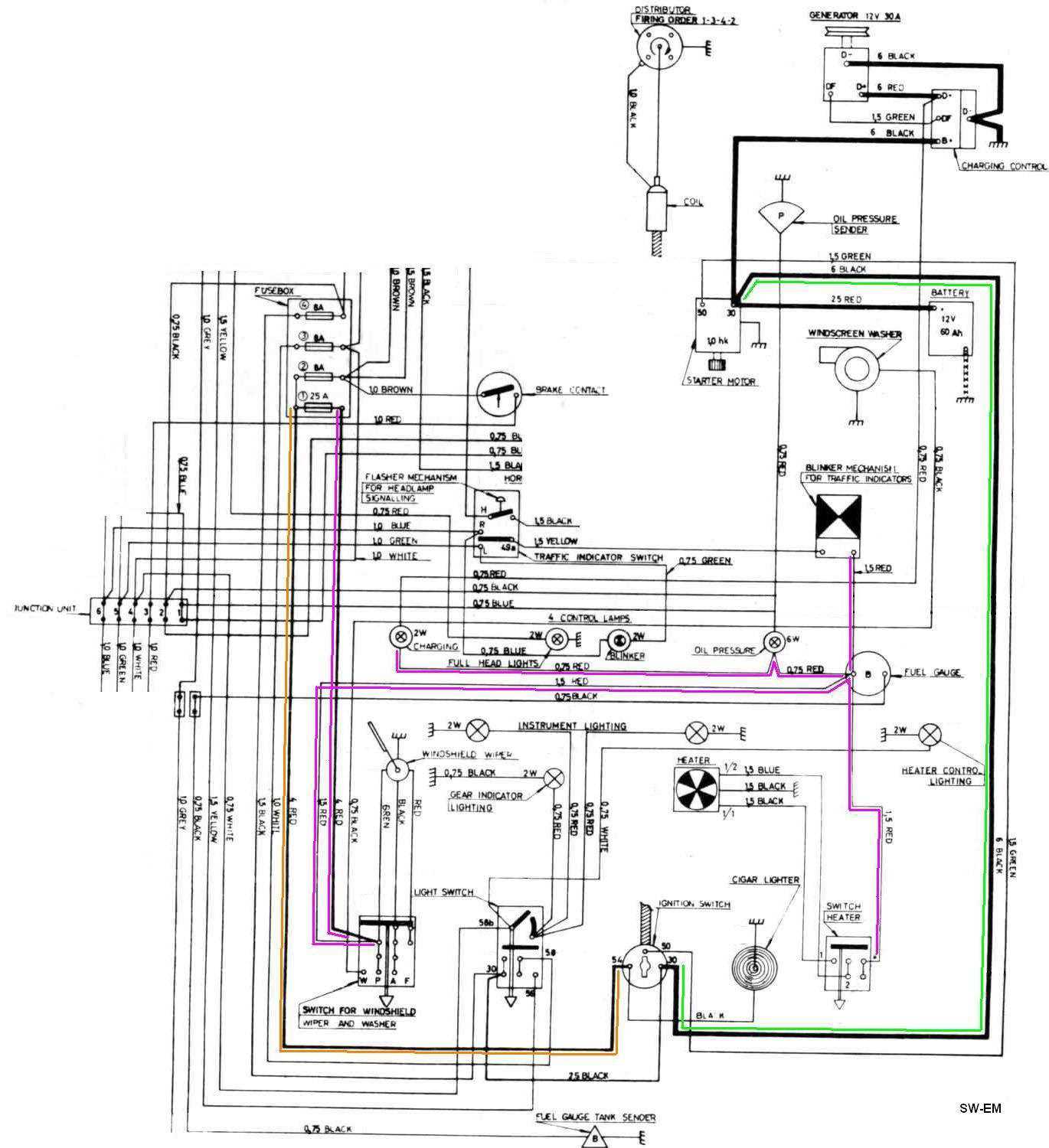 wiring diagram for universal ignition switch